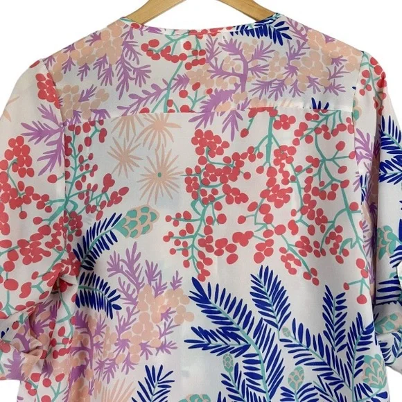 YUMI KIM Lizzie Top Floral Print Colorful Size Medium - Picture 6 of 10